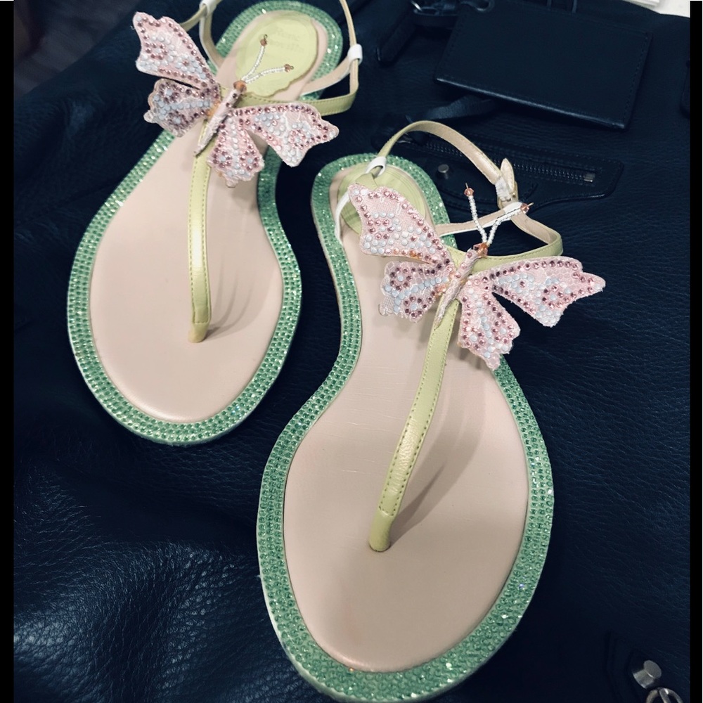 Rene Caovilla crystal-embellished satin sandals